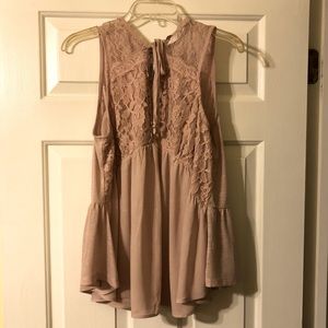 Misses Arizona Lace Bodice Babydoll Top, Sz:XXL